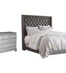 Signature Design by Ashley Coralayne Queen Upholstered Bed and Dresser