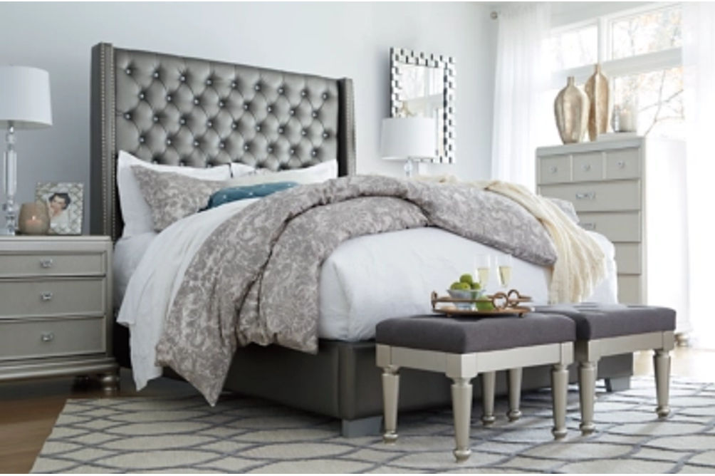 Signature Design by Ashley Coralayne California King Upholstered Bed-Gray