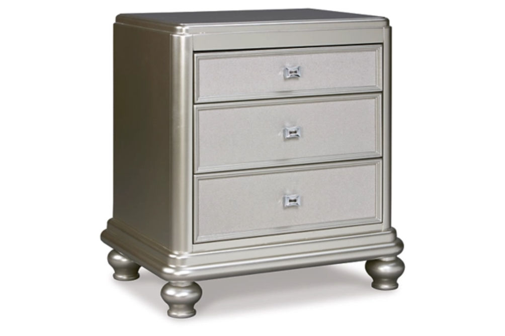 Signature Design by Ashley Coralayne King Upholstered Bed with Mirrored Dresser