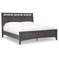 Signature Design by Ashley Montillan King Panel Bed-Grayish Brown