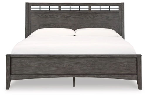 Signature Design by Ashley Montillan California King Panel Bed-Grayish Brown