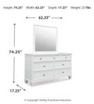 Signature Design by Ashley Fortman Twin Panel Bed, Dresser and Mirror