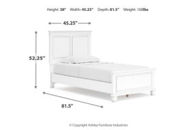 Signature Design by Ashley Fortman Twin Panel Bed, Dresser and Mirror