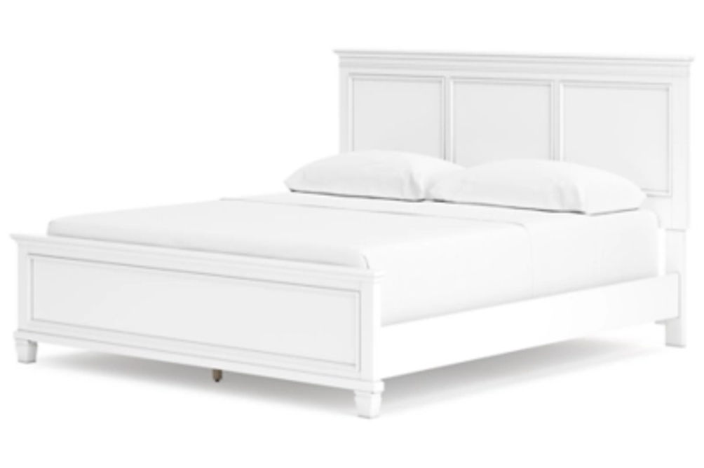 Signature Design by Ashley Fortman California King Panel Bed-White