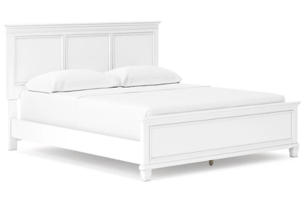 Signature Design by Ashley Fortman California King Panel Bed-White