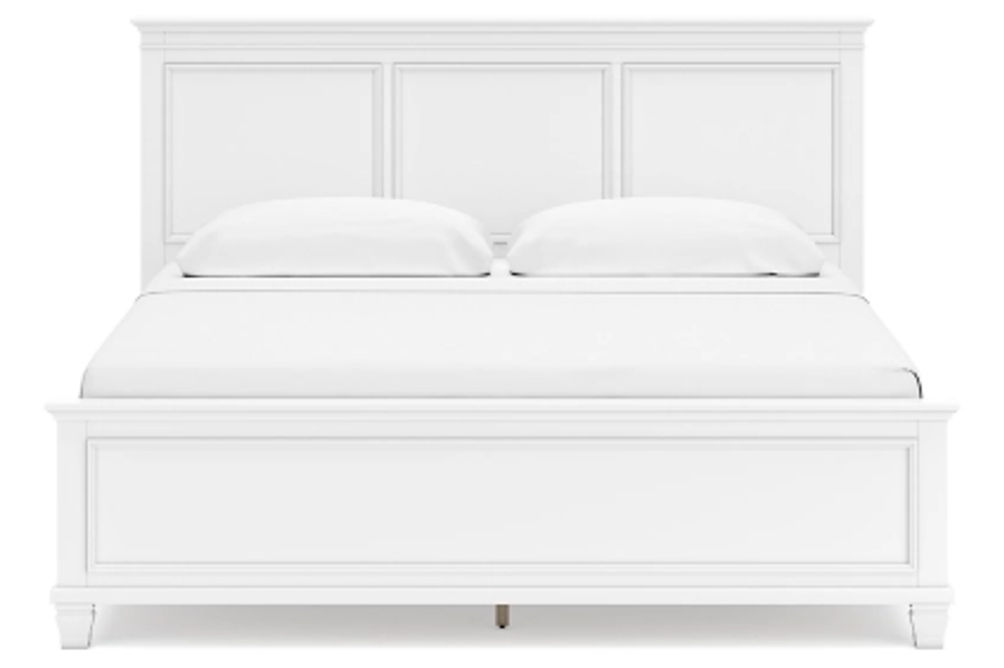 Signature Design by Ashley Fortman King Panel Bed-White