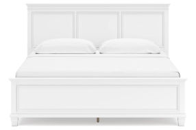 Signature Design by Ashley Fortman King Panel Bed-White