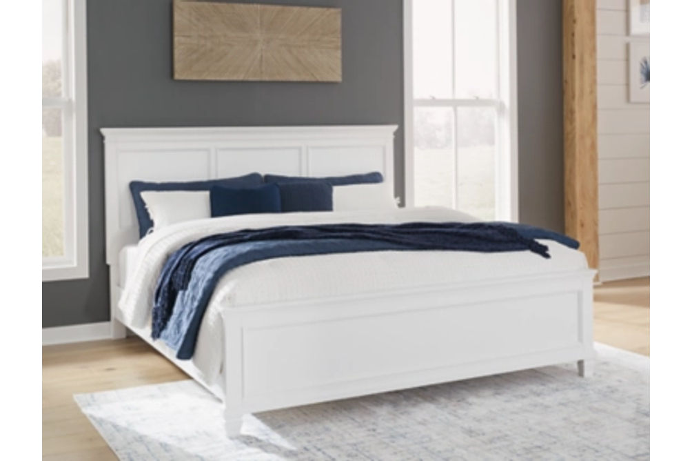 Signature Design by Ashley Fortman King Panel Bed-White