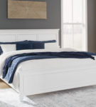 Signature Design by Ashley Fortman King Panel Bed-White