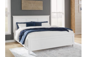 Signature Design by Ashley Fortman King Panel Bed-White