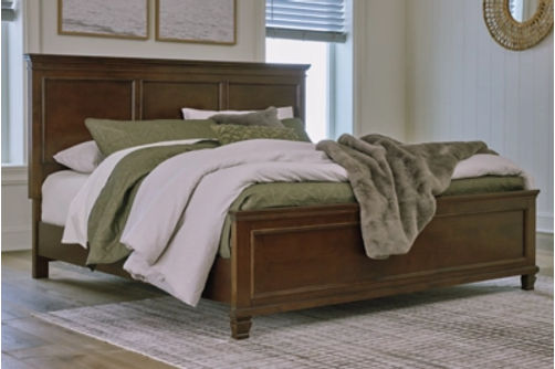 Danabrin California King Panel Bed, Dresser and Mirror-