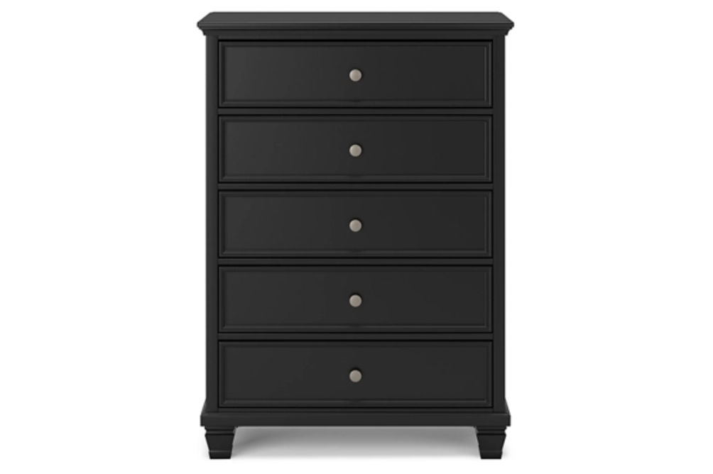 Signature Design by Ashley Lanolee Full Panel Bed and Chest-Black