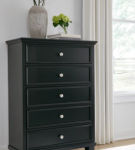 Signature Design by Ashley Lanolee Full Panel Bed and Chest-Black