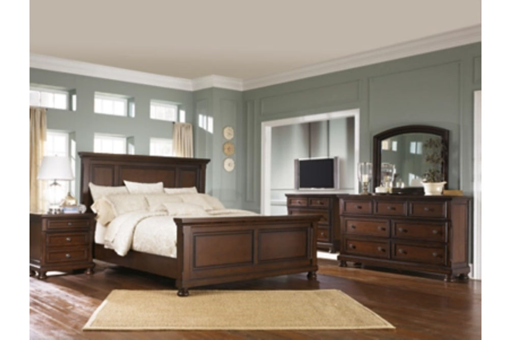 Millennium by Ashley Porter King Panel Bed, Dresser and Mirror-