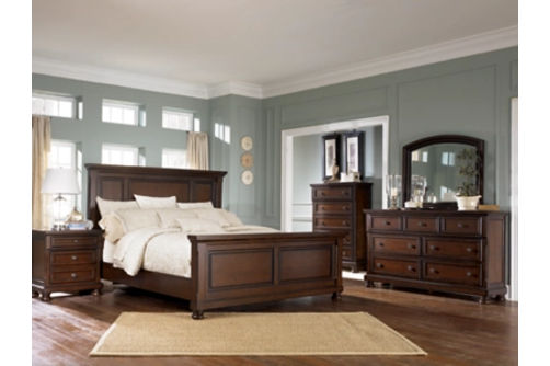 Millennium by Ashley Porter California King Panel Bed, Dresser and Mirror-