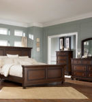 Millennium by Ashley Porter California King Panel Bed-Rustic Brown