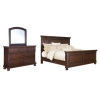 Millennium by Ashley Porter California King Panel Bed, Dresser and Mirror-