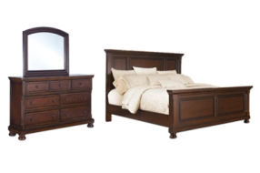 Millennium by Ashley Porter California King Panel Bed, Dresser and Mirror-