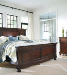 Millennium by Ashley Porter California King Panel Bed-Rustic Brown