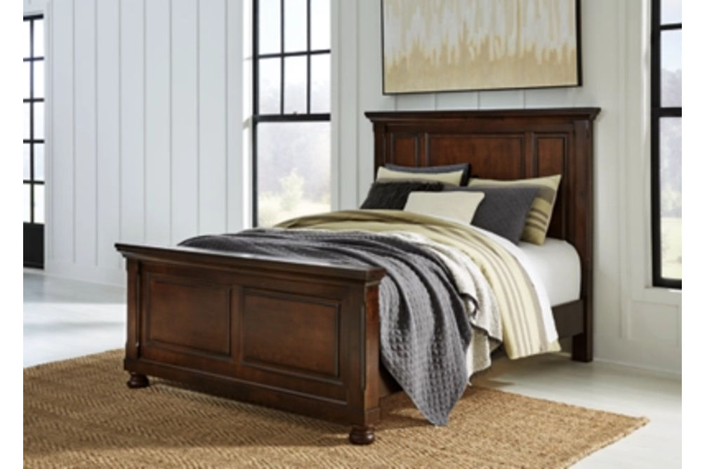 Millennium by Ashley Porter Queen Panel Bed-Rustic Brown