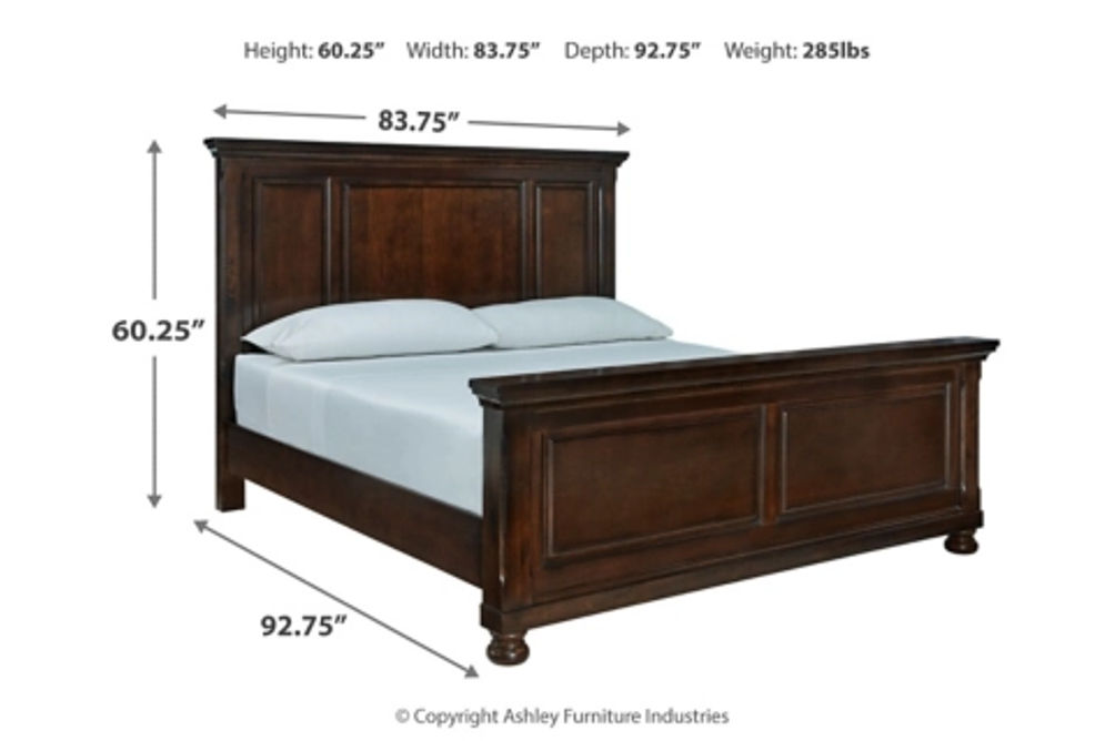 Millennium by Ashley Porter California King Panel Bed, Dresser and Mirror-