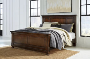 Millennium by Ashley Porter King Panel Bed-Rustic Brown