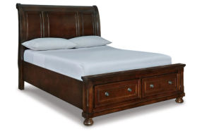 Millennium by Ashley Porter Queen Sleigh Bed-Rustic Brown