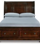 Millennium by Ashley Porter Queen Sleigh Bed-Rustic Brown