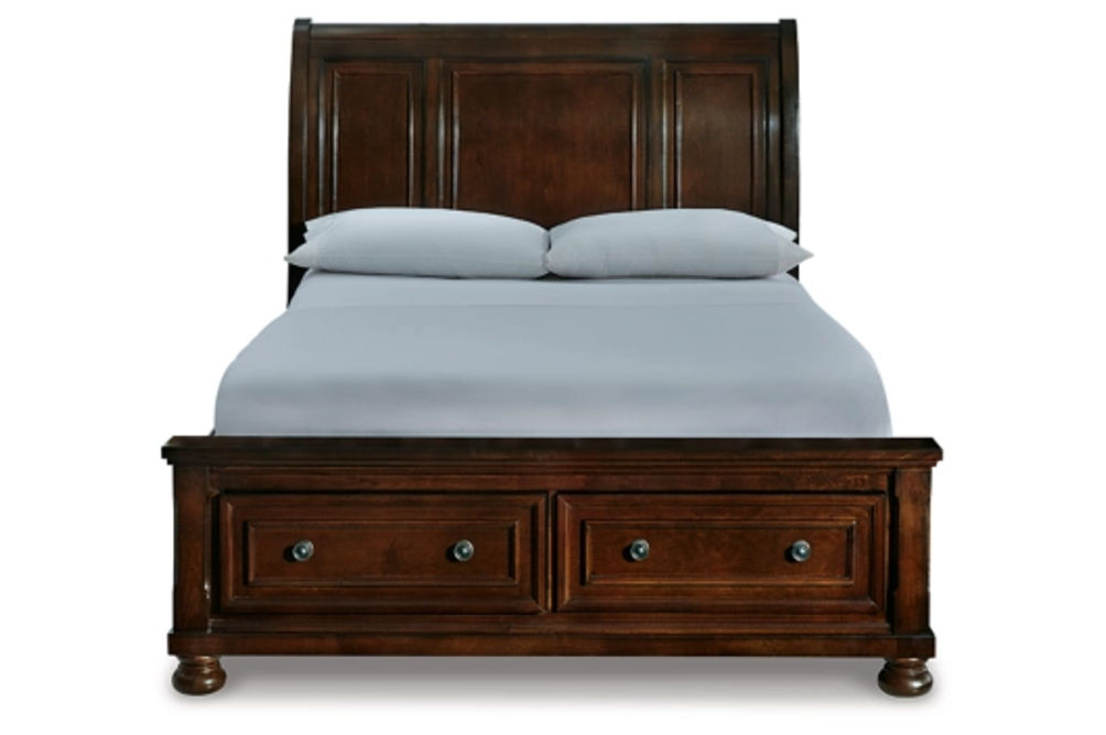 Millennium by Ashley Porter Queen Sleigh Bed-Rustic Brown