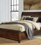 Millennium by Ashley Porter Queen Sleigh Bed-Rustic Brown