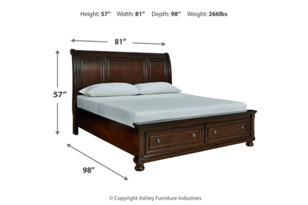 Millennium by Ashley Porter California King Sleigh Bed, Dresser and Mirror-