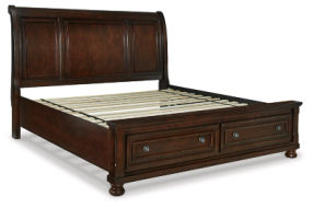 Millennium by Ashley Porter California King Sleigh Bed-Rustic Brown