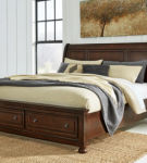 Millennium by Ashley Porter California King Sleigh Bed-Rustic Brown