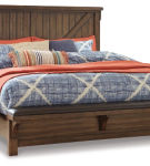 Signature Design by Ashley Lakeleigh King Panel Bed with Upholstered Bench-Bro