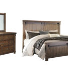 Lakeleigh Queen Panel Bed with Mirrored Dresser