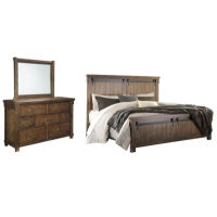 Signature Design by Ashley Lakeleigh Queen Panel Bed with Mirrored Dresser