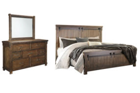 Signature Design by Ashley Lakeleigh Queen Panel Bed with Mirrored Dresser