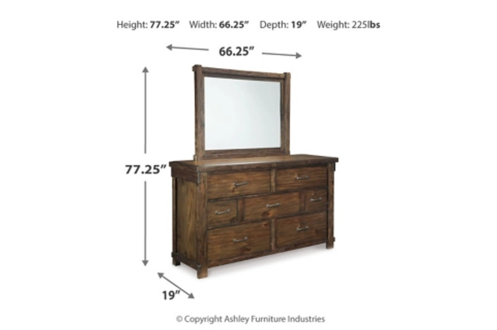 Signature Design by Ashley Lakeleigh Queen Panel Bed with Mirrored Dresser