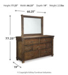 Signature Design by Ashley Lakeleigh Queen Panel Bed with Mirrored Dresser