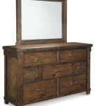 Lakeleigh Queen Panel Bed, Dresser, Mirror, and Nightstand-Brown