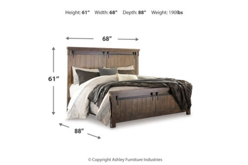 Lakeleigh Queen Panel Bed, Dresser, Mirror, and Nightstand-Brown