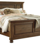 Signature Design by Ashley Flynnter California King Panel Bed-Medium Brown