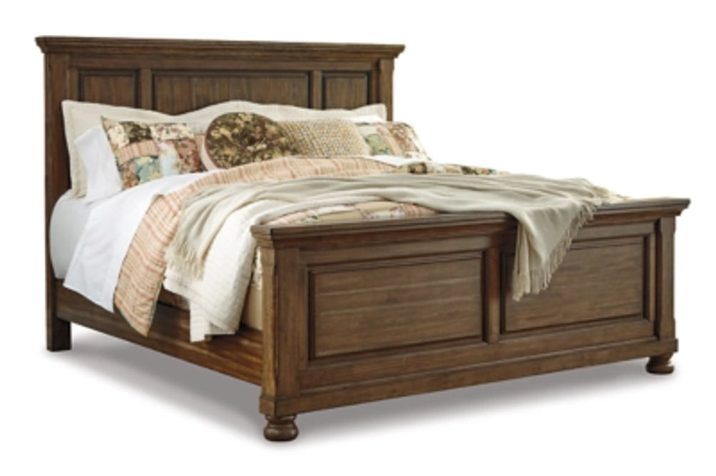 Signature Design by Ashley Flynnter Queen Panel Bed-Medium Brown