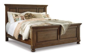 Signature Design by Ashley Flynnter Queen Panel Bed-Medium Brown