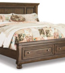 Signature Design by Ashley Flynnter King Panel Bed with 2 Storage Drawers