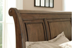 Signature Design by Ashley Flynnter Queen Sleigh Bed with 2 Storage Drawers