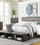 Signature Design by Ashley Hyndell Queen Upholstered Panel Bed with Storage