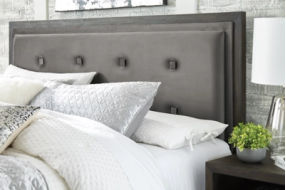 Signature Design by Ashley Hyndell King Upholstered Panel Bed with Storage