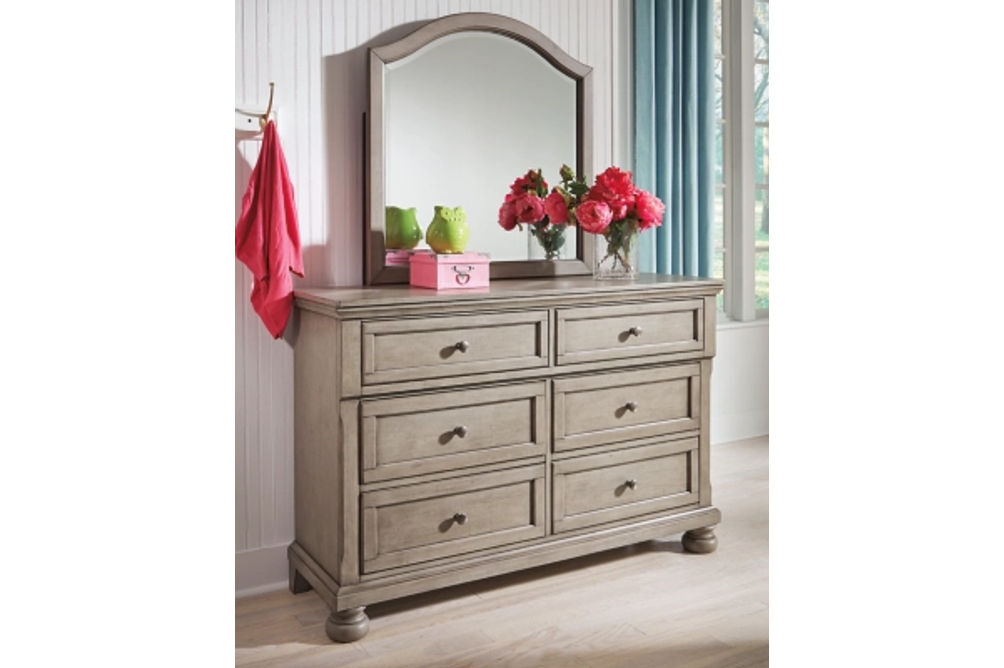 Signature Design by Ashley Lettner Twin Sleigh Storage Bed, Dresser and Mirror