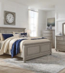 Signature Design by Ashley Lettner California King Sleigh Bed-Light Gray